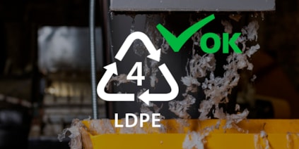 PCR Post-Consumer-Recyclingfolien 55 %